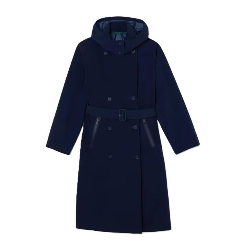 Lacoste Womens/Ladies Belted Trench Coat / Navy Blue